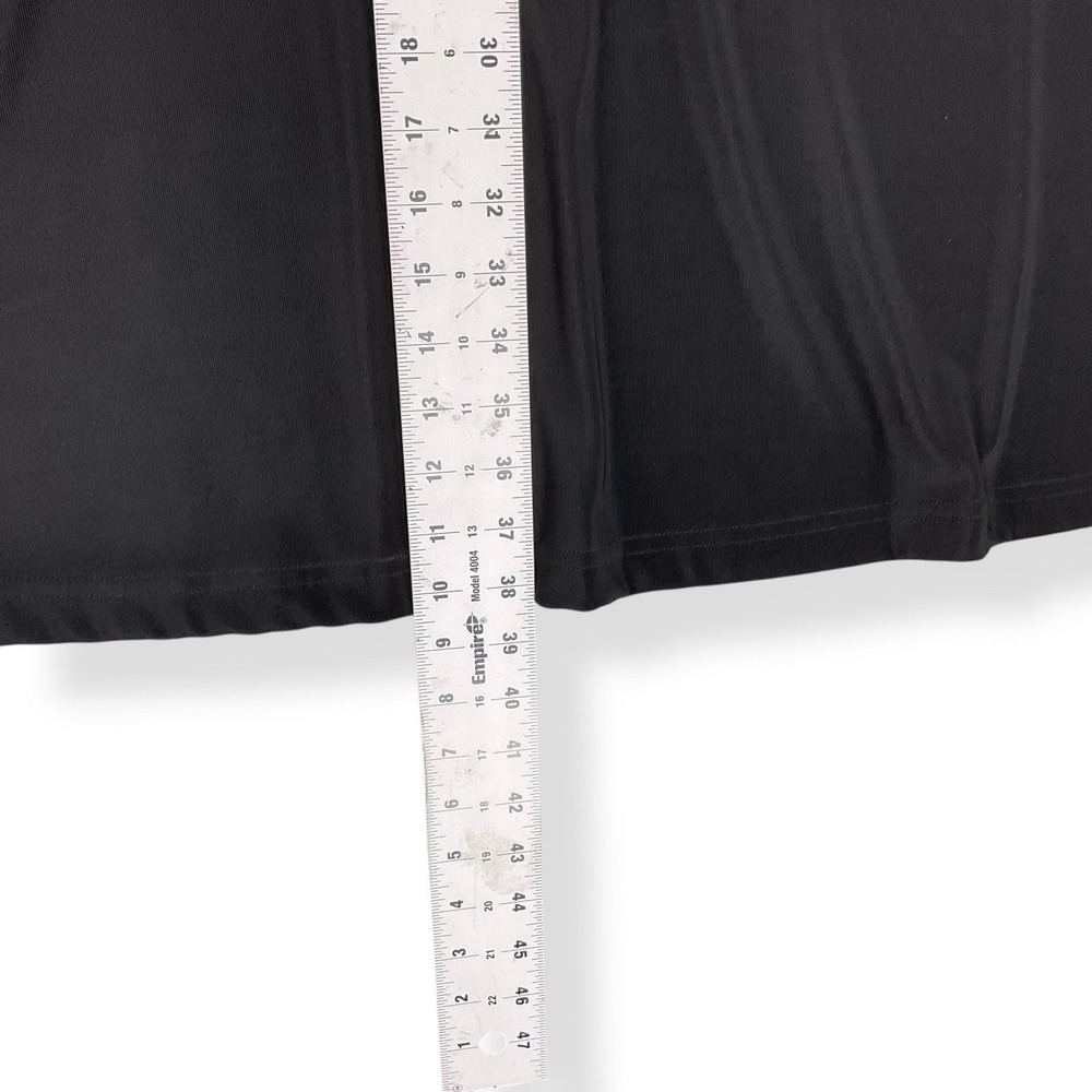 TapeMeasure Skirt Women XL Black A-Line Long Maxi Stretch Elastic Waist NWT VTG - Picture 14 of 16